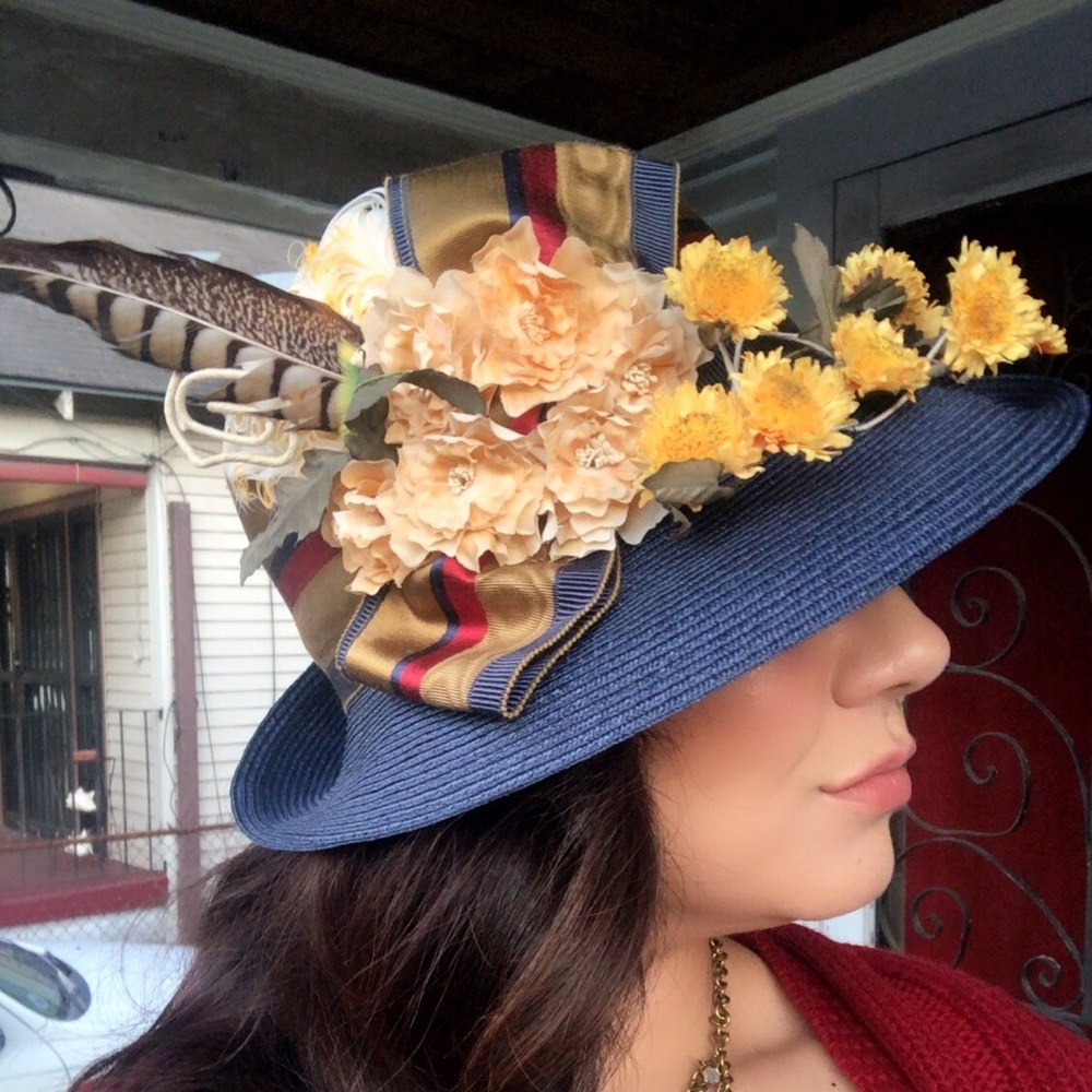 Derby Hat - One of a Kind - Fleur de Paris NOLA - Picture 1 of 8